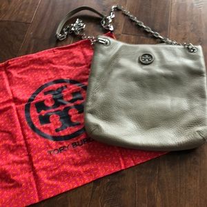 Taupe Tory Burch bag